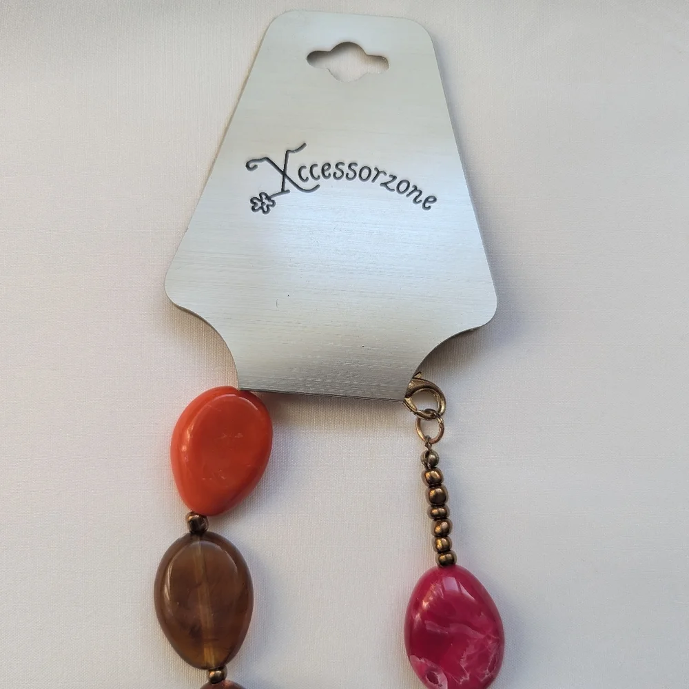 Xccessorzone Multicolor Beaded Necklace - Picture 2 of 5